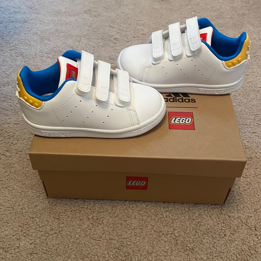 Adidas Lego Stan Smith Toddler Sneaker 7.5